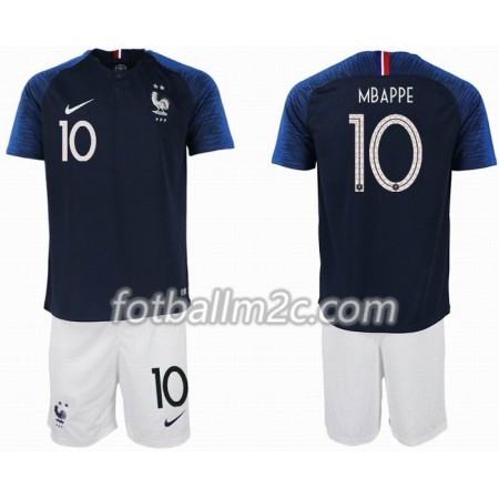 Fotball-VM 2018 Frankrike MBAPPE 10 2 star Barn Hjemmedrakt Kortermet Fotball-VM 2018 Frankrike MBAPPE 10 2 star Barn Hjemmedrakt Kortermet